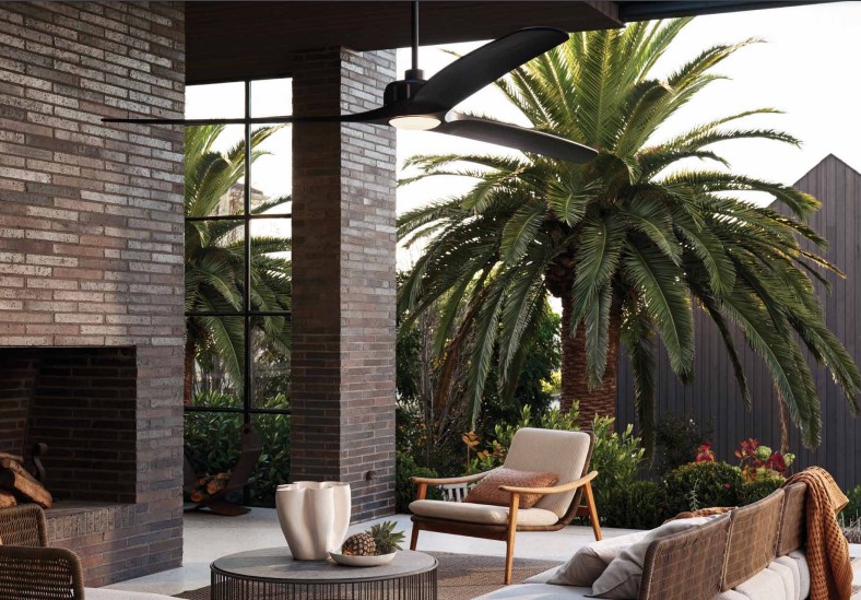 outdoor space with fan - image from Beacon Lighting