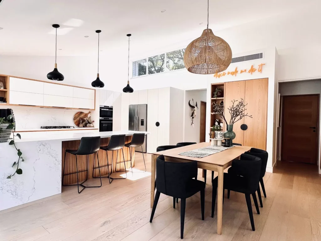 Beautifully styled Kitchen and Dining Interior Design Project in Manly Vale Sydney