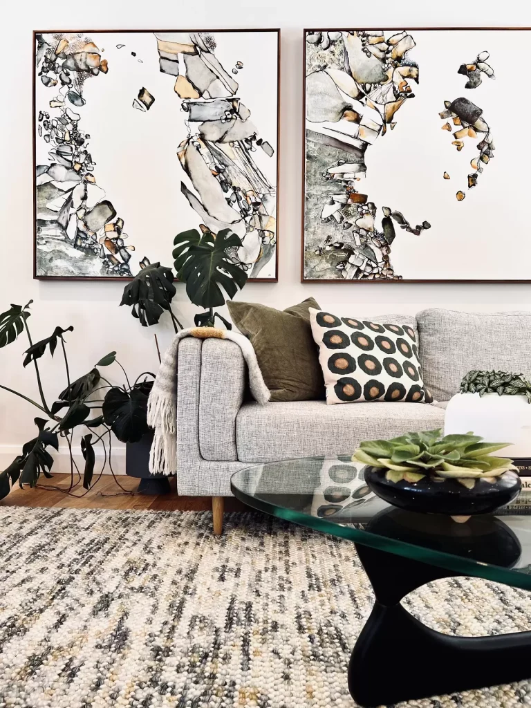 Styled living room in Freshwater, Northern Beaches